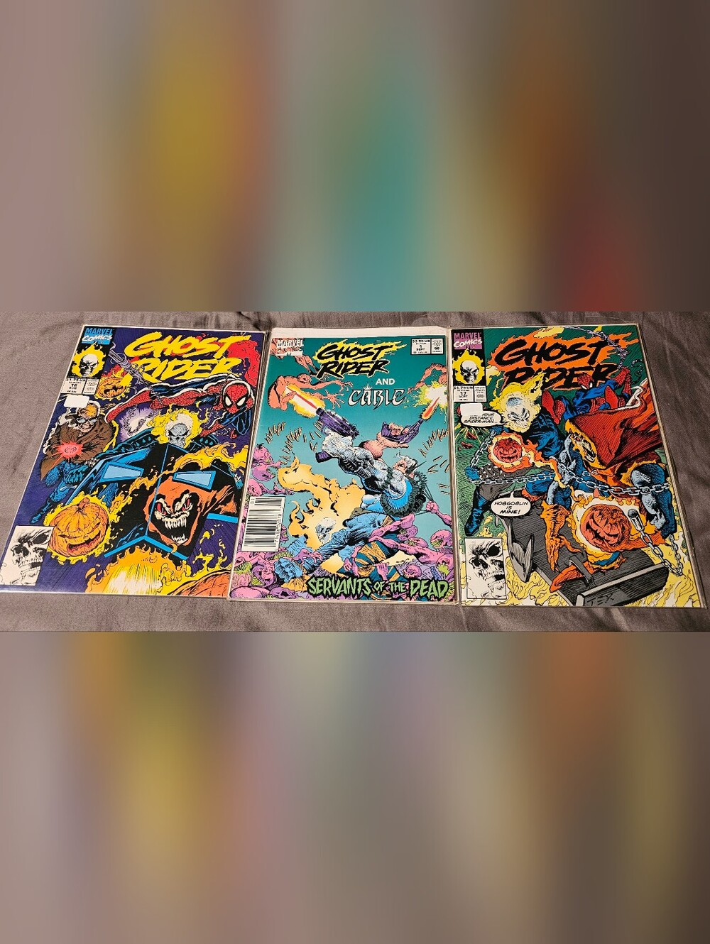 Set Of 3 Marvel Ghost Rider Comic Books Vintage 1990s